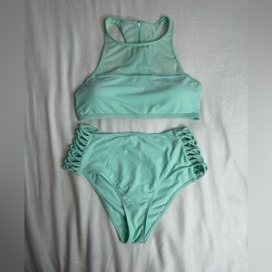 HEAT brand new aqua teal bathing suit